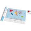 Nástěnné mapy Travel Map dodavatel nástěnná mapa Svět stírací (Scratch map of World) silver