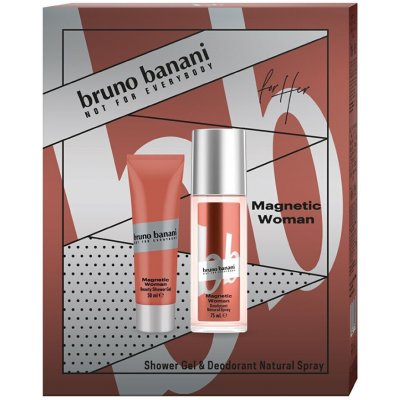 Bruno Banani Magnetic Woman deodorant s rozprašovačem 75 ml + sprchový gel 50 ml – Zbozi.Blesk.cz