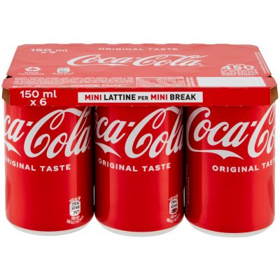 Coca-Cola Lattine plech 6 x 150 ml – Zboží Dáma