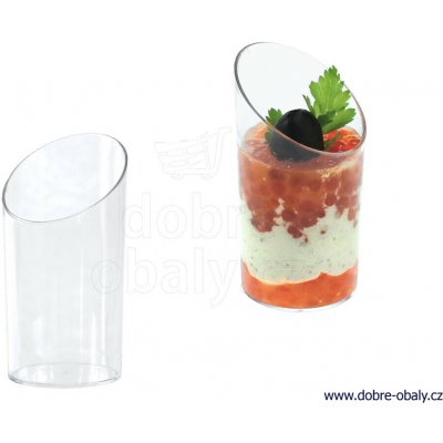 WIMEX Fingerfood kelímek kulatý, čirý průměr 4,5 x 8,4 cm 65 ml – Zboží Dáma