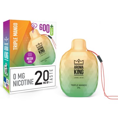 Aroma King Jewel Mini Triple Mango 0 mg 600 potáhnutí – Sleviste.cz