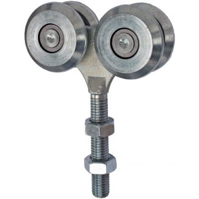 Dvojitá závěsná kladka pro dráhu 33x34mm - zinkovaná – Zbozi.Blesk.cz