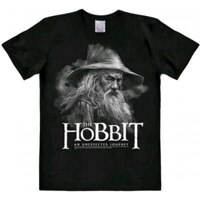 CurePink tričko Hobbit: Gandalf černé