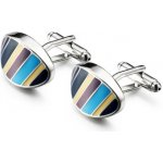 Knoflickarna.CZ manžetové knoflíčky barevné proužky – Zbozi.Blesk.cz