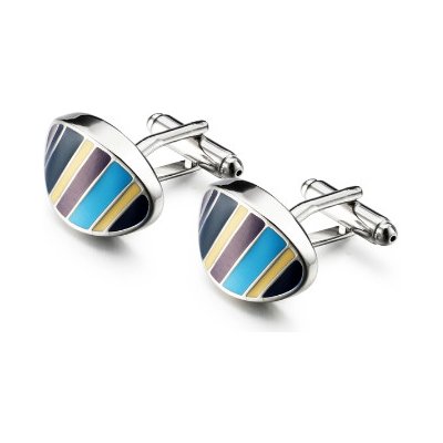 Knoflickarna.CZ manžetové knoflíčky barevné proužky – Zbozi.Blesk.cz