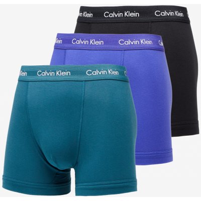 Atlantic Calvin Klein Cotton St Classic Fit Trunk 3-Pack Spectrum Blue/ Black/ Deep