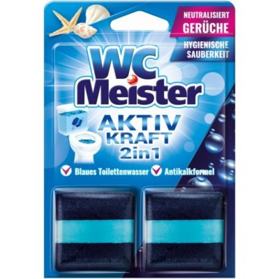 WC Meister 2v1 speciální kostky do WC nádržky s vůní oceánu 2 ks – Zboží Mobilmania