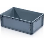 TBA Plastová Euro přepravka 600 x 400 x 220 cmmm plný úchyt – Zboží Dáma