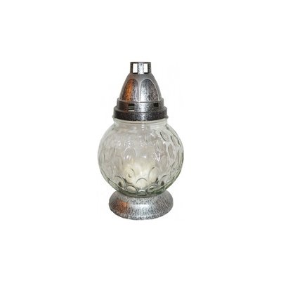 Nohel Garden Lampa hřbitovní KOULE PUNTÍKY skleněná 50g d12x20cm – Zbozi.Blesk.cz