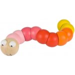 Bigjigs Toys Dřevěný barevný červík 1 ks