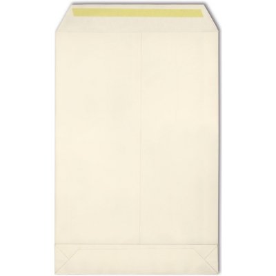 Obchodní tašky s křížovým dnem - B4, samolepicí, s krycí páskou, bílé, 400 ks – Zboží Živě