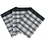 Sleep-well Tradiční káro 50x70 cm 3 ks černá – Zboží Dáma