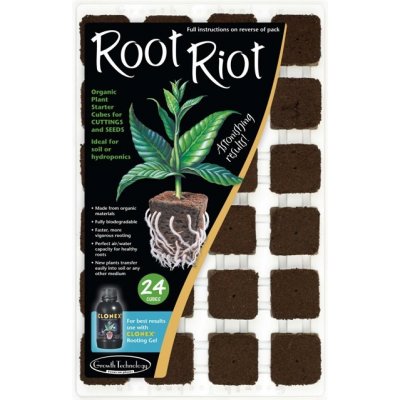 Growth Technology Root Riot sadbovací kostky včetně sadbovače - 24ks