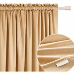 Room99 Hotový závěs VELUR velurový na pásce žabky 180x250 Bianca hořčicová – Hledejceny.cz