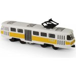 Rappa Kovová česká retro tramvaj žlutá 16cm otevírací dveře – Hledejceny.cz