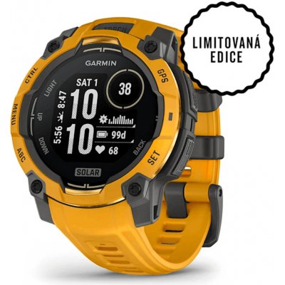 Garmin Instinct 3 45mm Solar Sunburst Sunburst/Grey Band 010-02934-02 – Zboží Živě