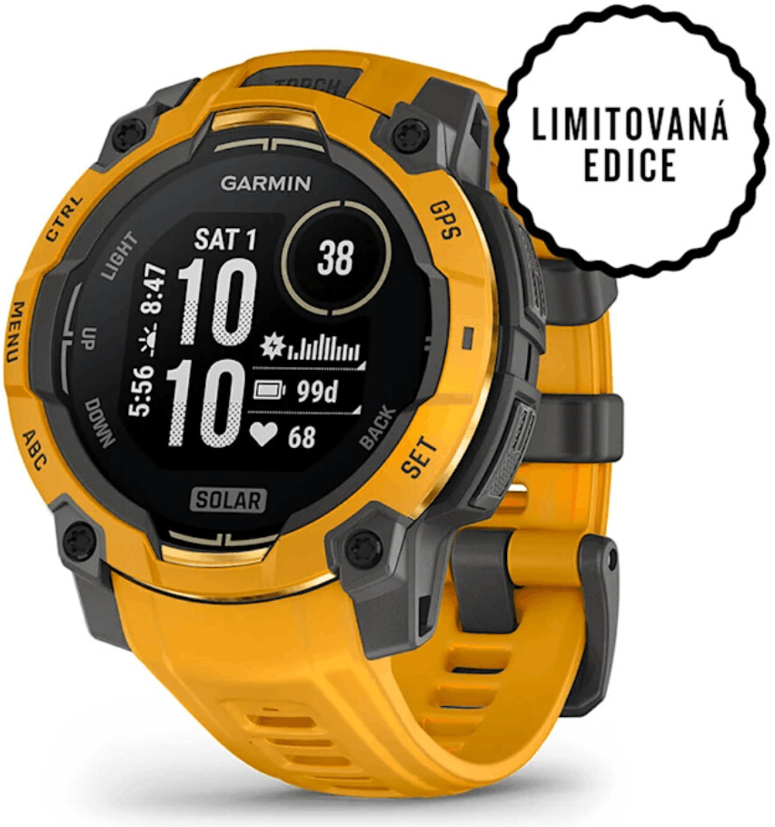 Garmin Instinct 3 45mm Solar Sunburst Sunburst/Grey Band 010-02934-02