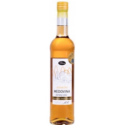 Pleva Jiskřivá medovina s červeným rybízem 0,5l – Zboží Dáma