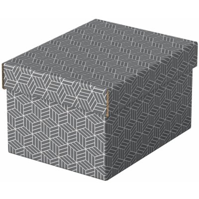 Úložné a dárkové krabice Esselte Home - malé, šedé, 3 ks – Zboží Mobilmania