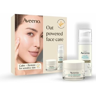 Aveeno Calm Restore hydratační pleťový gel 50 ml + hydratační noční krém 50 ml – Hledejceny.cz