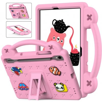 Protemio Fany Dětský kryt na tablet pro Samsung Galaxy Tab S9 FE 66742 růžový