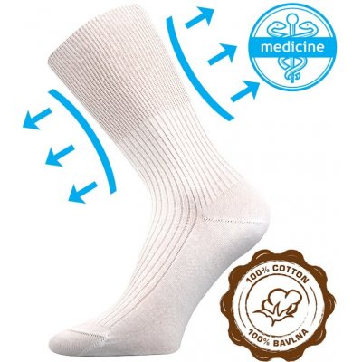 Lonka Zdravan zdravotní ponožky bílá