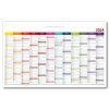 Kalendář Nástěnný Plánovací mapa CZ s očky na zavěšení 80x100 cm barevná 2024