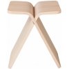 Stoličky Bolia Stolička X-Stool, white pigmented lacquered oak