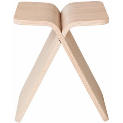 Bolia Stolička X-Stool, white pigmented lacquered oak – Zboží Dáma