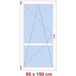 Soft Balkonové dveře s příčkou otevíravé a sklopné Winchester/Winchester levé 90 x 190 cm – Hledejceny.cz