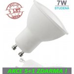 LED21 LED žárovka 7W GU10 500lm Studená bílá, 5+1 – Zboží Mobilmania