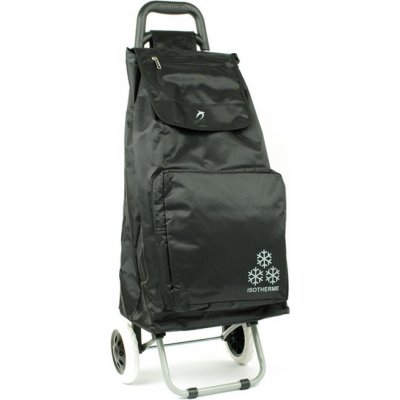 Airtex 030 Nákupní taška na dvou kolečkách s thermo kapsou Černá – Zboží Mobilmania