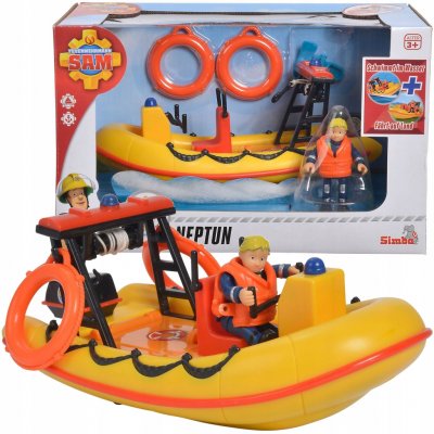 Simba Požárník Sam Záchranný člun Neptun 20 cm s figurkou – Zboží Mobilmania