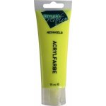 Akrylová barva 75 ml Neon žlutá – Zboží Dáma