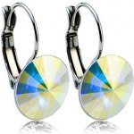 Swarovski Elements Rivoli stříbrné visací bílé duhové kulaté 31229.1 Crystal AB bílá křišťálová duhová měňavá – Zbozi.Blesk.cz