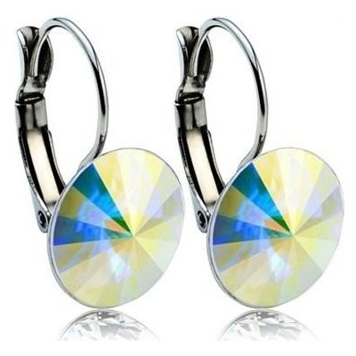 Swarovski Elements Rivoli stříbrné visací bílé duhové kulaté 31229.1 Crystal AB bílá křišťálová duhová měňavá – Hledejceny.cz