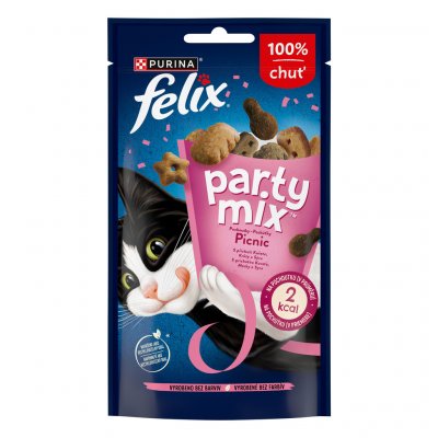 Felix Party Mix Picnic kuře krůta a sýr 60 g – Zboží Mobilmania