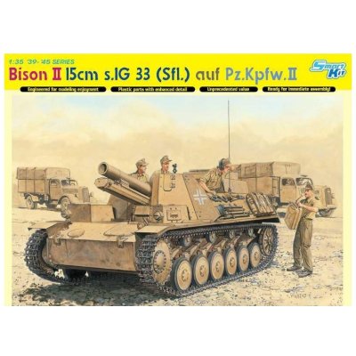 Dragon Model Kit military 6440 BISON II 15 cm s.IG 33 Sfl auf Pz.Kpfw. II SMART KIT 1:35 – Zboží Mobilmania