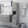 Koupelnový nábytek Nábytek XL Koupelnová skříňka betonově šedá 30x30x130 cm kompozitní dřevo