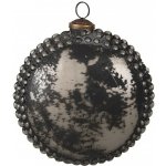 Clayre & Eef Granitová antik skleněná vánoční ozdoba Noirre 15*6*15 cm – Hledejceny.cz
