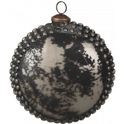 Clayre & Eef Granitová antik skleněná vánoční ozdoba Noirre 15*6*15 cm – Hledejceny.cz