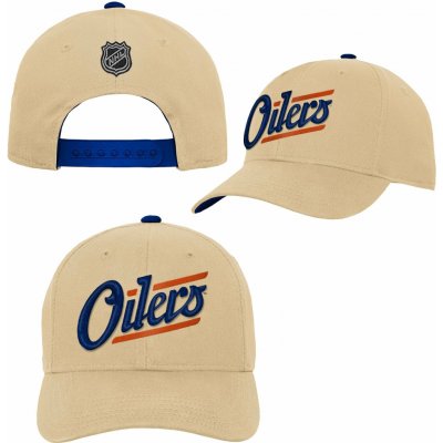 Outerstuff Edmonton Oilers NHL 3Rd Jersey Precurved Snap béžová – Zbozi.Blesk.cz