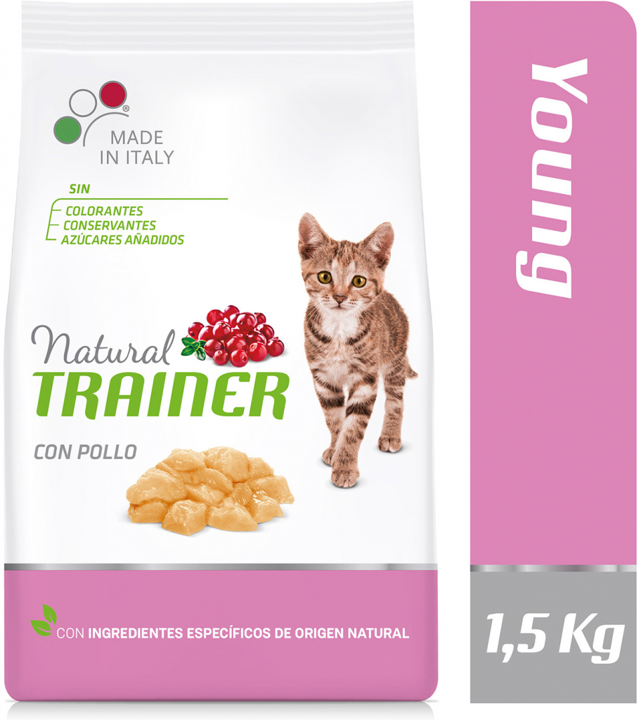 Trainer Natural Cat Young kuřecí 1,5 kg