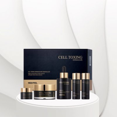 Medi-Peel Cell Toxing Dermajours Essential Set Omlazující sada Toner 30ml + Emulze 30ml + Serum 100ml + Krém 50g+10g – Zboží Dáma