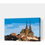 Painting Queens Malování podle čísel Katedrála Petrov Brno 40 x 60 cm bez rámu PBN/PETROVCATHEDRAL/40 x 60/WO – Hledejceny.cz