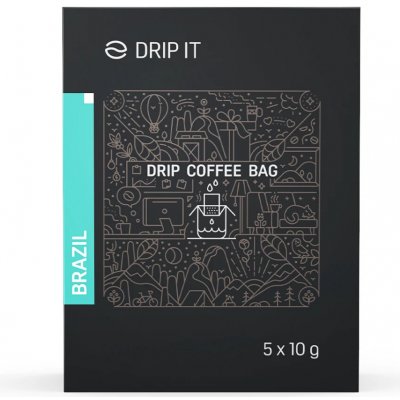 Drip it Káva ve filtru Brazil Minas Gerais 5 x 10 g – Zboží Dáma