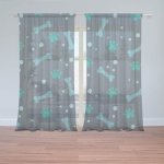 Sablio Záclony Kostičky: 2ks 150x250cm – Hledejceny.cz