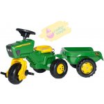 Rolly Toys Šlapací tříkoka John Deere Trac přívěs + zvuk – Hledejceny.cz