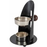 Nastavitelná vykuřovací pícka – černý a stříbrný kov a dřevo – Sleviste.cz