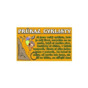 Průkaz Průkaz cyklisty od 15 Kč - Heureka.cz